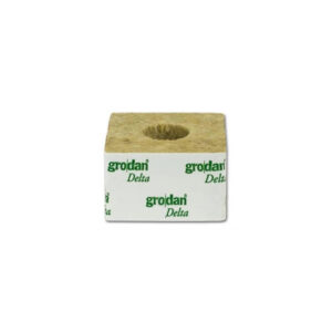 Grodan 75x75x65 mm, Anzuchtwürfel mit Loch 42x40 mm, BOX 384 Stk.