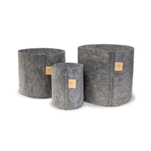 Root Pouch Grey Textil Blumentopf 25,5×11,5 cm – 12 l