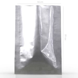 Qnubu Aluminium Foil Bag Sealable Silver 560x950 mm