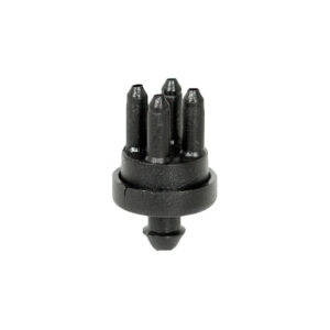 Verteiler für 4 Kapillaren 5 mm mit Spitze und Stacheln nach oben