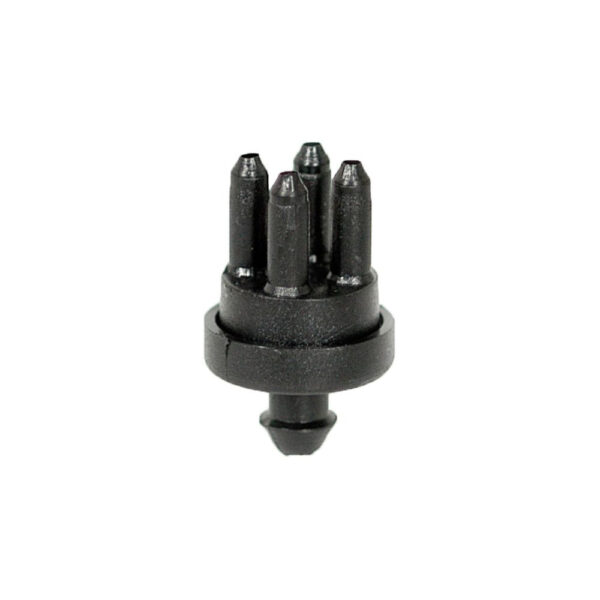 Verteiler für 4 Kapillaren 5 mm mit Spitze und Stacheln nach oben