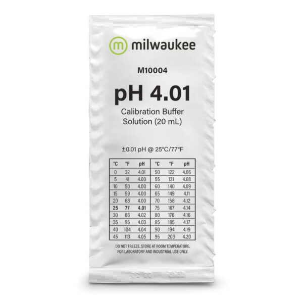 Milwaukee pH 4.01 Puffer 20 ml, Kalibrierlösung BOX 25 Stück