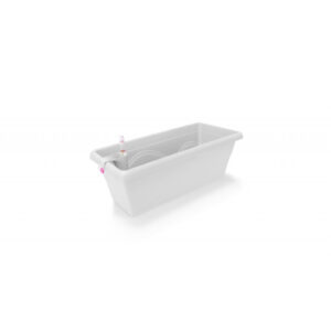 Selbstbewässernder Blumentopf Extra Line SMART, Länge 50cm Weiß