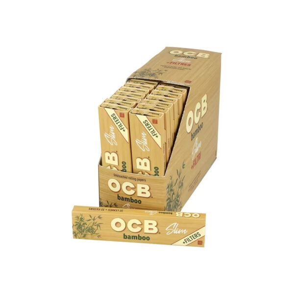 OCB Papiere und Filter Bamboo Slim, BOX 32 Stk.