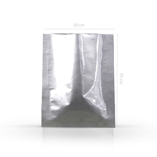 Qnubu Aluminium Foil Bag Sealable Silver 300x450 mm
