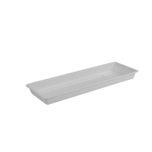 Plastkon Extra Flor White tray, 58.3x16.5x4 cm