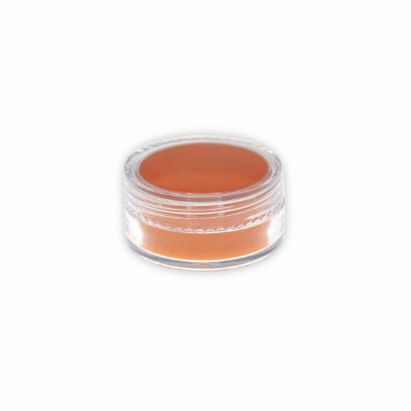 Plastikdose mit orangen Silikoneinsatz 10 ml