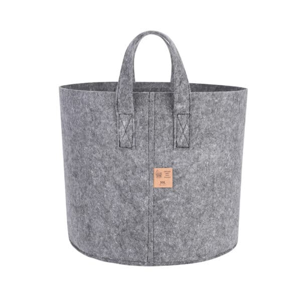 Dirt Bag Grey Stoff Topf 30 l (Topf aus 100% recyceltem Stoff)