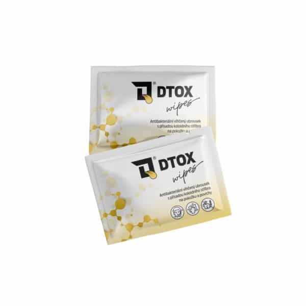 D-TOX Wipes – Box mit 30 Reinigungstüchern mit kolloidalem Silber