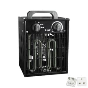 Gorilla 2 kW Heizlüfter – Leistungsstarke Gewächshausheizung mit UK/EU-Adapter