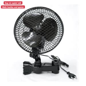 Urban Oscilfan 20W, oszillierender Ventilator mit zwei Geschwindigkeiten, Durchmesser 24 cm