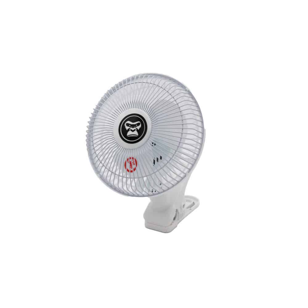 Gorilla Clip Fan 15W – Zweistufiger 15-cm-Clipventilator mit UK/EU-Adapter