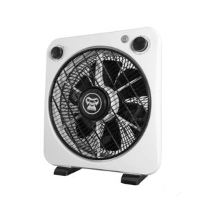 Gorilla Rotating Box Fan – 31,5-cm-Standventilator mit Rotation, 3 Stufen & UK/EU-Adapter