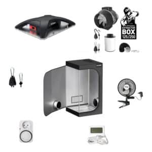 B2B Set Basic – Growbox Komplettset LED GENT 100W 60×60×160 cm