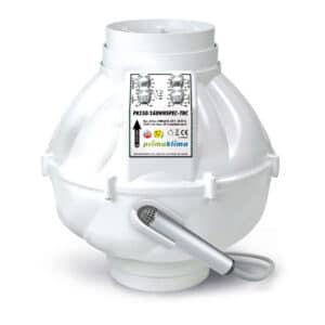 Prima Klima Rohrventilator WhisperBlower EC-THC 150-160 mm – 1400 m³/h mit Temperatur- und Feuchtigkeitsregelung