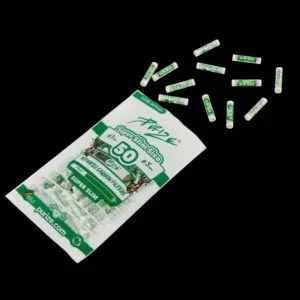 PURIZE Aktivkohlefilter SUPER Slim Size, Beutel 50 Stück, weiß
