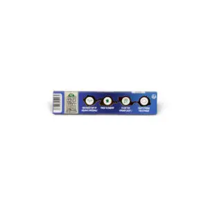 PURIZE Ultra Slim Papierchen – 36 mm, 42 Stück pro Packung, ungebleicht, blau