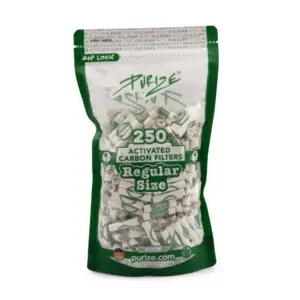 PURIZE Aktivkohlefilter Regular Size, Beutel 250 Stück, weiß