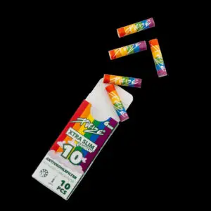 PURIZE Aktivkohlefilter XTRA Slim Size, Schachtel 10 Stück, Regenbogen