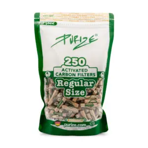 PURIZE Aktivkohlefilter Regular Size, Beutel 250 Stück, organisch
