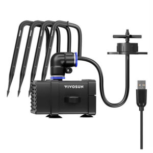 VIVOSUN FlexFeed Tropfset 4W, komplettes Set mit Pumpe und Tropfern
