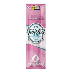 Twisted Hemp Wraps, Bubble Pop, 4 St. pro Packung