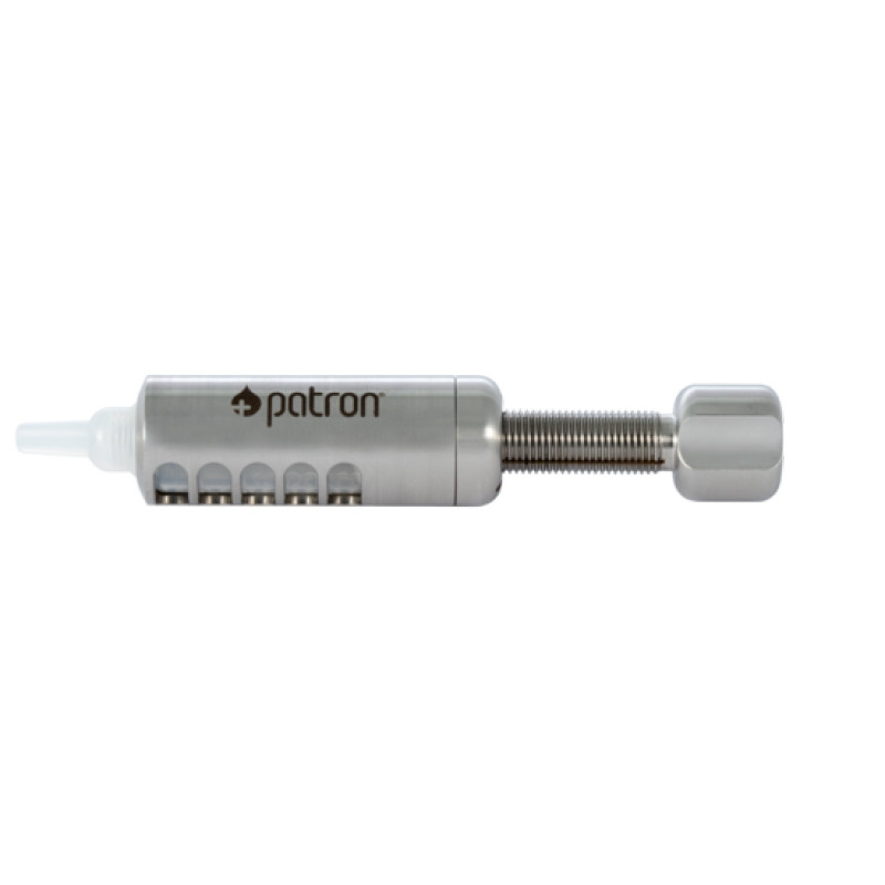 APOLLO Dispenser 5 ml, metallischer Dosierer mit Kunststoffspitze