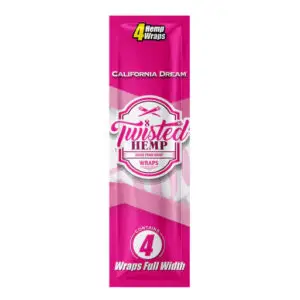 Twisted Hemp Wraps, California Dream, 4 St. pro Packung