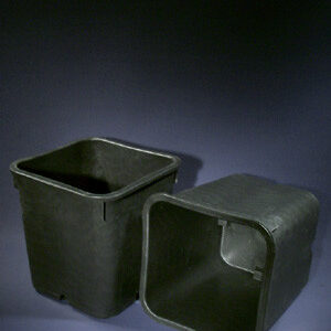 TEKU quadratischer Blumentopf, 23x23x28 cm, Volumen 11 l