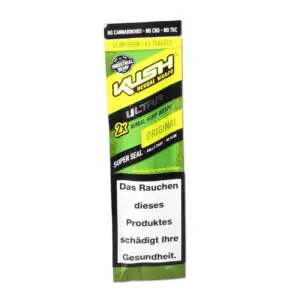 Kush Herbal Hemp Blunt Wraps Ultra Green 2 Stk.