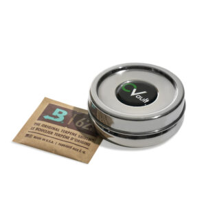 Boveda Cvault™ Twist XS – luftdichte Dose aus Edelstahl, Kapazität 7 g