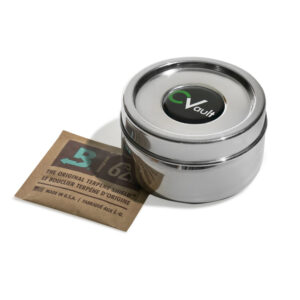 Boveda Cvault™ Twist S – luftdichte Dose aus Edelstahl, Kapazität 14 g