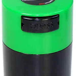 TightVac Vakuumdose, 120 ml, schwarz mit hellgrünem Deckel