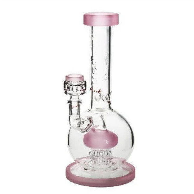 Pure Glass Zuma Pink Frost Glasbong – 10 Zoll