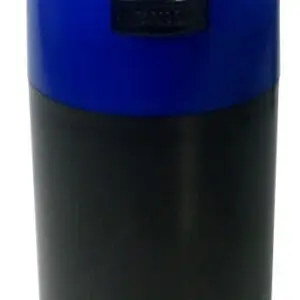 TightVac Vakuumdose, 570 ml, schwarz mit dunkelblauem Deckel