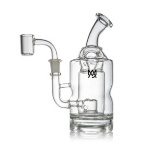 Gläsernes Minibong MJ Arsenal Turbine Dab Rig, regenbogenfarben