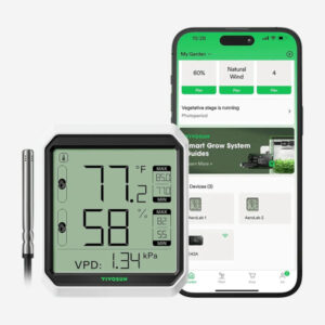 VIVOSUN AeroLab THB1S Bluetooth – Hygrometer und Thermometer inkl. Sonde