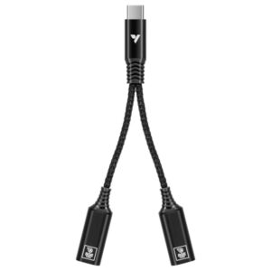 VIVOSUN USB-C-Splitter mit 1 Stecker auf 2 Buchsen, 2-in-1 Typ-C-Splitter, Daisy-Chain-Adapter-Dongle für GrowHub Controller E42A