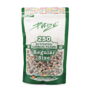 PURIZE Aktivkohlefilter Regular Size, Beutel 250 Stück, Farbmix