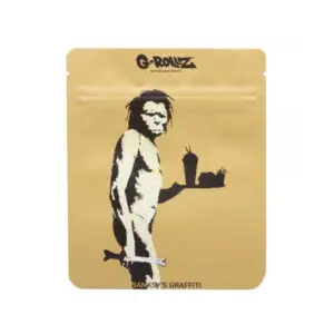 G-Rollz Banksy’s Graffiti Zip-Beutel, 100 × 125 mm, Fast Food Caveman