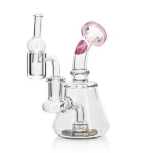 CALVO Dab Rig Set Wax, rosa, 13 cm, Schliff 14 mm