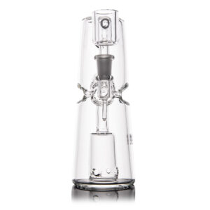 Glas-Mini-Bong MJ Arsenal Turret Dab Rig, klar