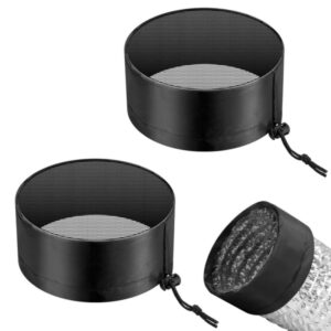 VIVOSUN Abdeckung für Lüftungsöffnung 150 mm mit elastischem Band und fester Klammer, 2 Stück