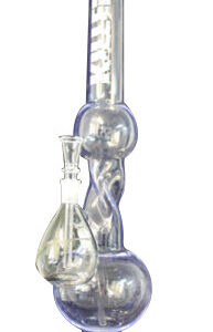 Bong Zooom KILLER AK-47 transparent mit Glaskopf, 50 cm