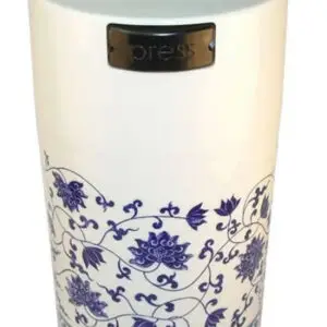 TightVac Vakuumdose, 570 ml – Blumenmotiv, weißer Deckel