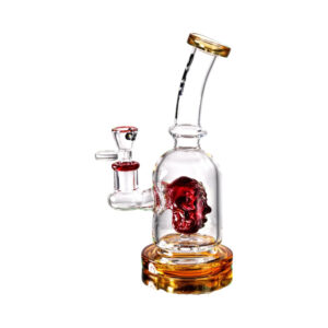 Glas-Rig CALVO Space Opera, bernsteinfarben, 22 cm, Schliff 14 mm
