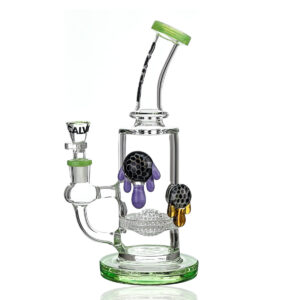 Glas-Rig CALVO Double Implossion Rig + Perc Ball, 18 cm, Schliff 14 mm